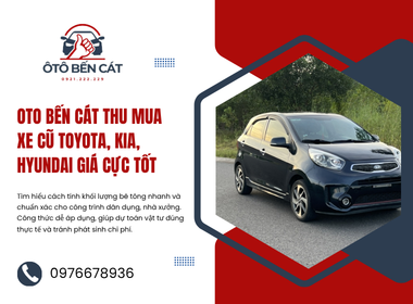 Oto Bến Cát thu mua xe cũ Toyota, Kia, Hyundai giá cực tốt